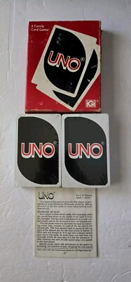 海外購入　年代物　UNO 1979年製 カードゲーム Vintage 1979 UNO Card Game – Complete with Instructions, Retro 70s