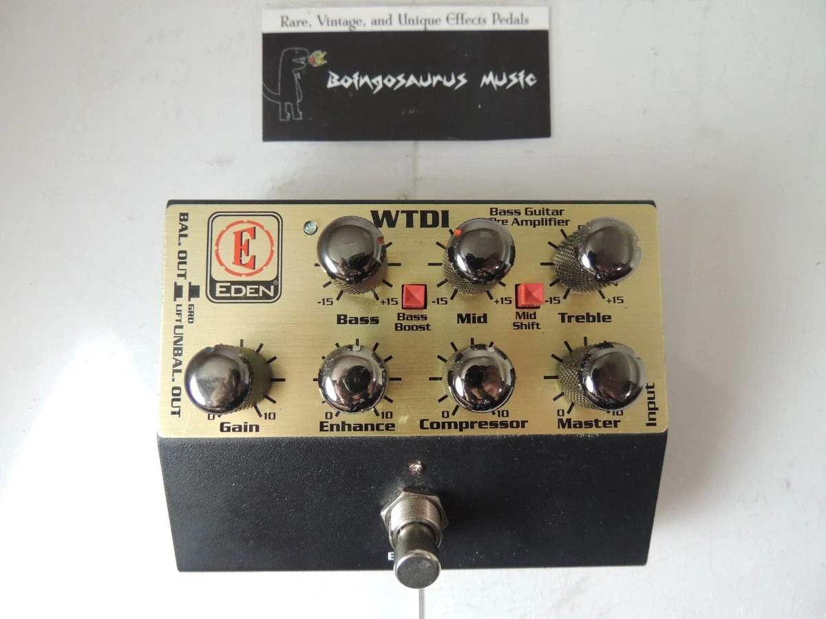 Eden WTDI World Tour Bass Preamp Preamplifier Direct Box DI EQ Effects Pedal