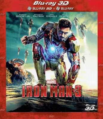 BLU RAY 3D + 2D - IRON MAN 3 - Robert Downey Jr