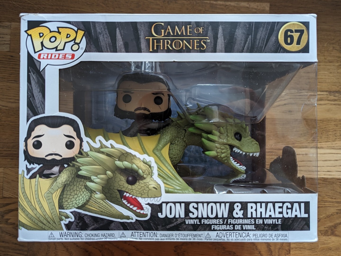Jon Snow Con Rhaegal Juego De Tronos Funko Pop! Figura De Vinilo - Caja Dañada
