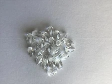 25 Crystal Ice Faceted Teardrop Beads 7MM LIMITED