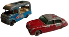 2 Vintage Lesney Matchbox Jaguar 3.4 # 65 Gray Tire & Commer Ice Cream Van # 47