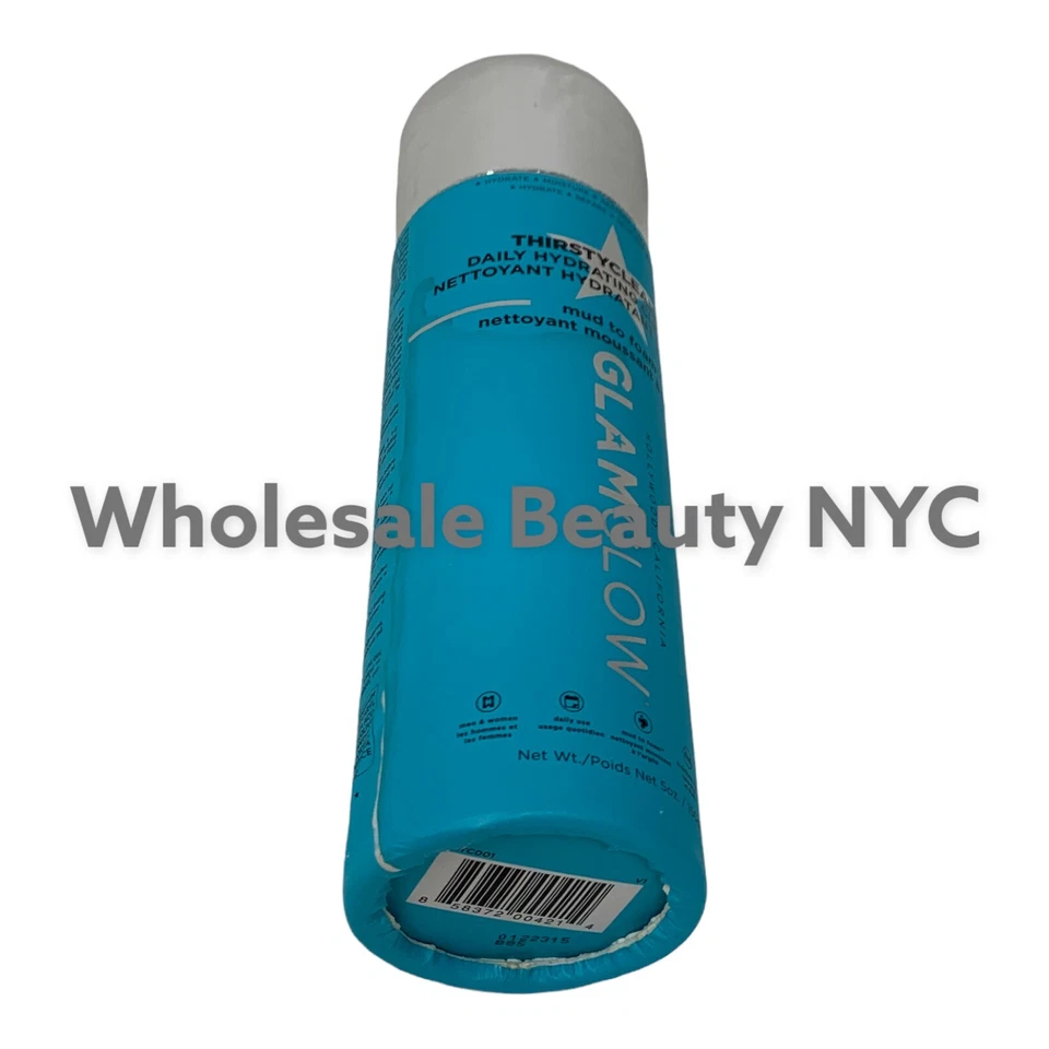 GlamGlow ThirstyCleanse Daily Hydrating Cleanser Mud 2 Foam 5Oz/150G Damaged Box - Image 4 of 4