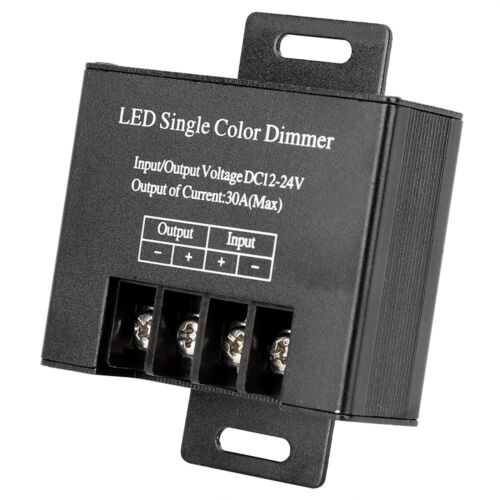 3 Schlüssel RF Dimmer Fernbedienung für 12-24 V LED Lichter 30A/720W 20m Steuerung PD - Bild 1 von 12