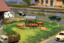 Faller # 180235 Cows with Sound Module and Speaker  -- pkg(4)  HO  MIB