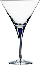 Blue Intermezzo 7 Ounce Martini Glass, 1 Count (Pack of 1)