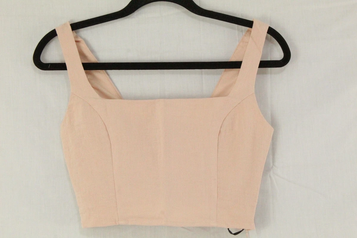 Woven crop top forever outlet 21