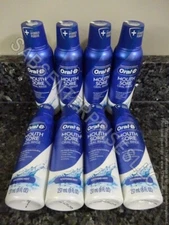 8 Oral-B Mouth Sore Oral Rinse SOOTHING MINT Alcohol Free Mouth Rinse 8 FL oz.