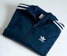 adidas Originals Track Top Damski Rozmiar S / 8-10 Haftowany Firebird Niebieski / Biały