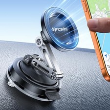 for MagSafe Car Mount 3-Axis Adjustable , Vacuum Magnetic Phone Holder with