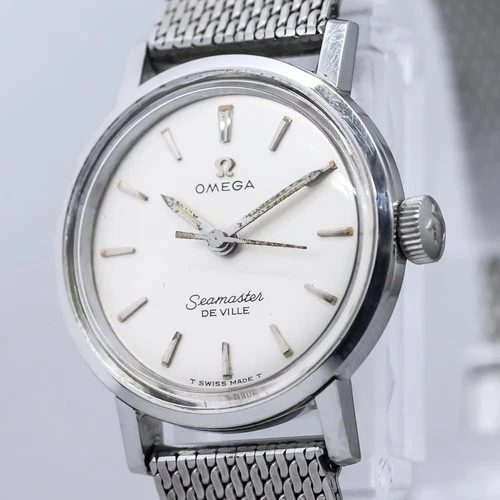 *Vintage 1960s* OMEGA Seamaster De Ville Cal.630 Hand Winding Silver 22mm Women