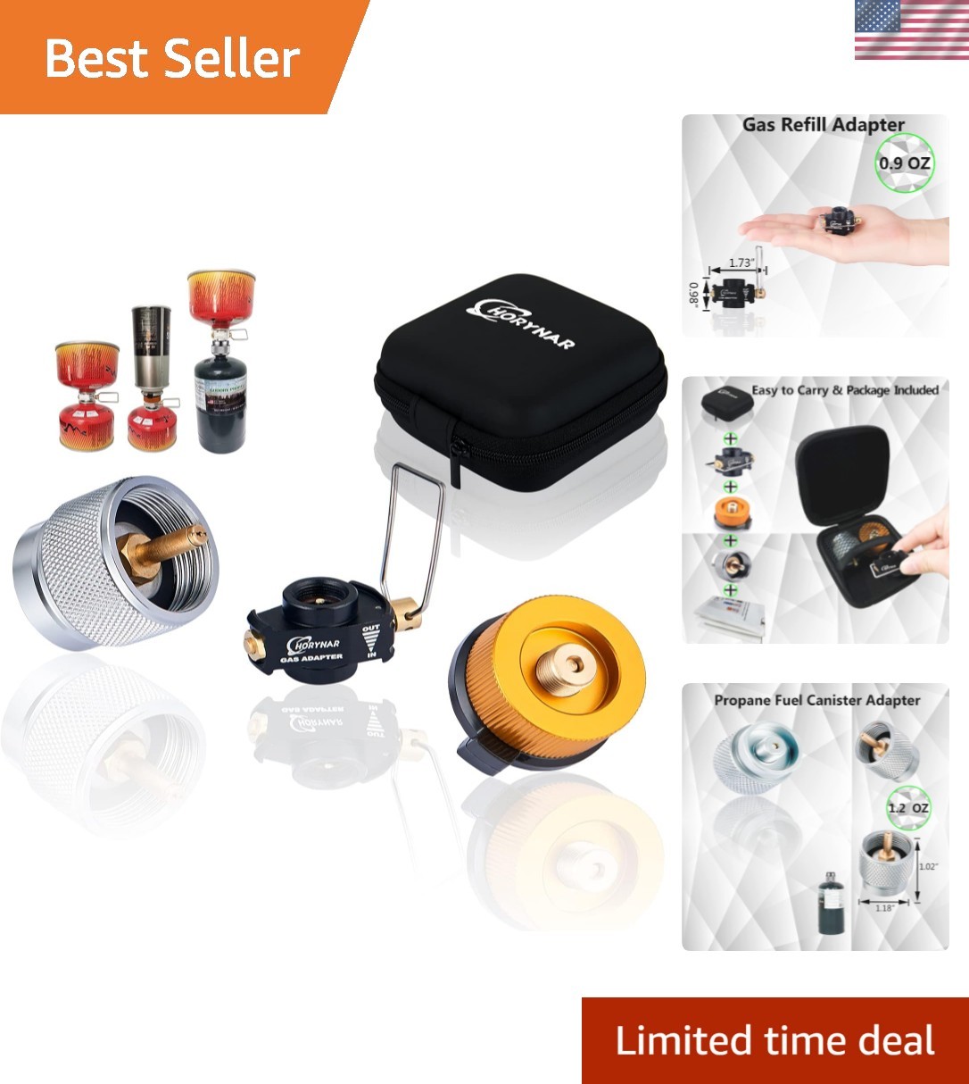 Multi-Purpose Butane Propane Adapter with Leak-Proof System - Safe & Efficient