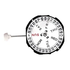 Replacement 26mm Dual Calendar Day & Date At 3 Quartz Watch Movement for SL28