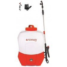 POMPA IRRORATRICE A BATTERIA 12V FERRARI 16LT A SPALLA AUTONOMIA 5/6H ZAINO