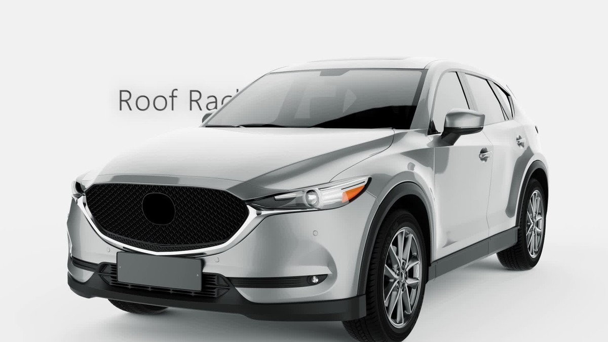 220 LBS Roof Top Rack Cross Bar & Side Rail Luggage For Mazda CX-5