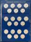 Lot Of 21 Washington 90% Silver  Quarters  From 1947-S-1954. FREE SHIPPING