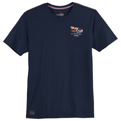 Redfield XXL T-Shirt blau Brustprint Water Craft