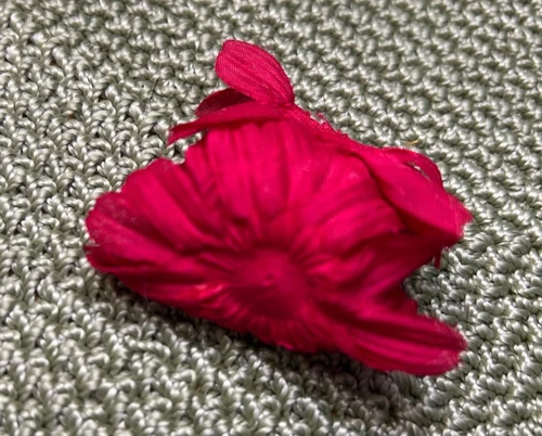 MINT Vntg 1959 Barbie Commuter Set #916 Rose Fuchsia Silk Petal HAT Hair nt