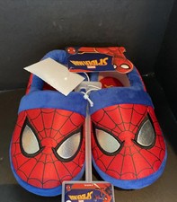 Marvel Spiderman Child Plush Slippers Size 5/6