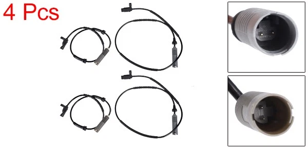 Sensor de velocidad de rueda ABS delantero trasero izquierdo derecho 4 piezas para BMW 125i 2008-2013 Foto 2 de 4