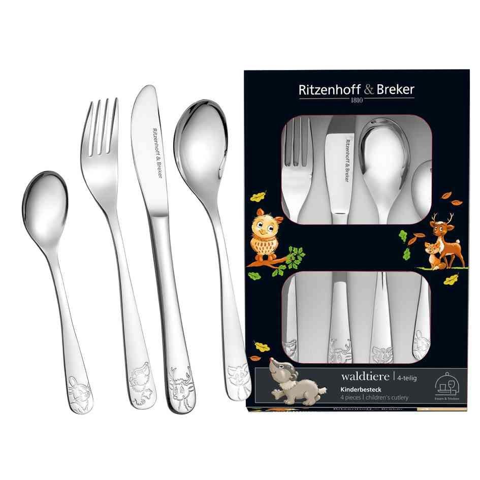 Couverts enfants Ritzenhoff & Breker en acier inoxydable ergonomique anti-blessure