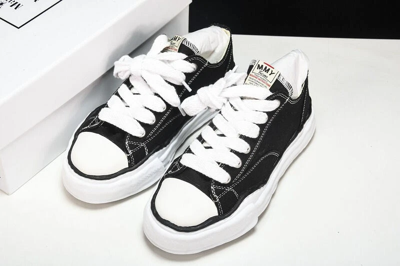 全新 Maison Mihara Yasuhiro Peterson OG 鞋底帆布低黑色 4-11 码 — 第 2/4 张图片