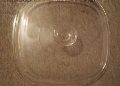 Vintage Pyrex A-9-C SQUARE Clear Glass Lid Corning Ware