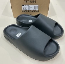 NEW IN BOX adidas Yeezy Slides Dark Onyx ID5103 Men's Size 11