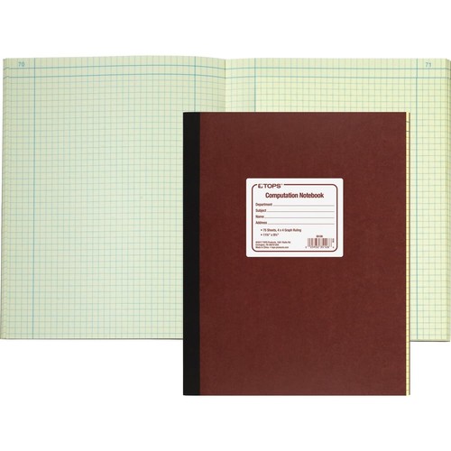 Competation Notebook Computation Notebook, 4 x 4 Quad Ruling, 11 3/4