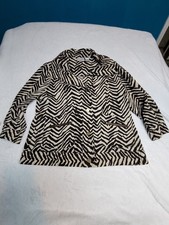 Zenergy Animal Print Jacket Chico's size 1