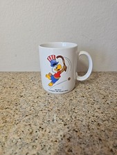 Vintage 1984 Los Angeles Olympics Sam the Olympic Eagle Coffee Cup Hockey