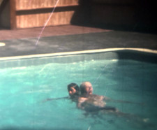 Water Rescue Practice Swimming Pool Super 8mm Film Home Movie Reel