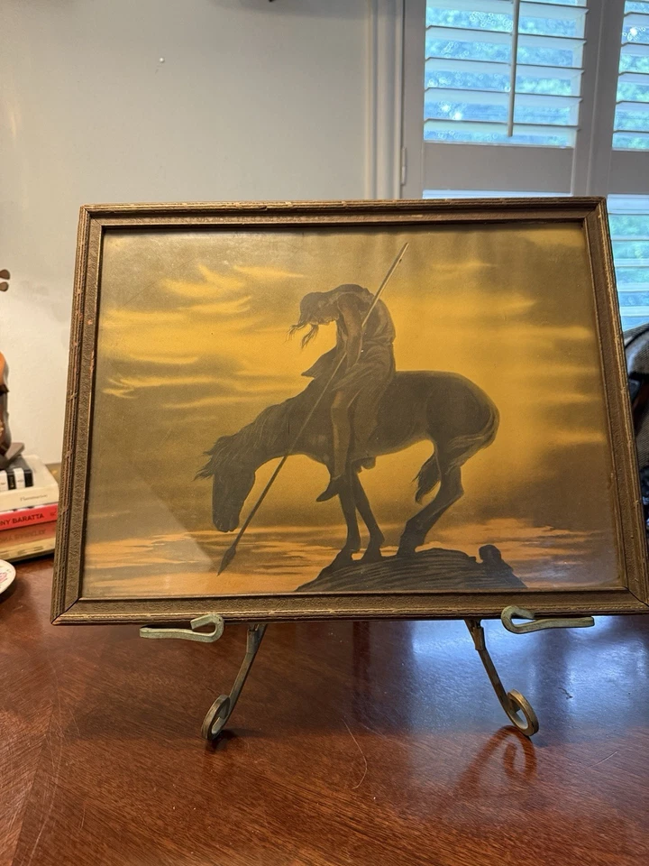 Impresión de colección End of the Trail James Earl Fraser/John Dresher Co. Inc. NY Foto 2 de 4