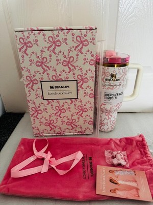 Stanley x LoveShackFancy Quencher Tumbler 40oz - Pink Bow Floral Limited Edition