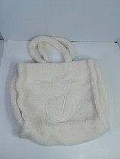 NWT VICTORIA'S SECRET SHERPA TOTE WHITE