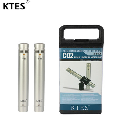 C02 One Pair Condenser Small-Diaphragm Suspension Pencil Shockproof Clip Microph