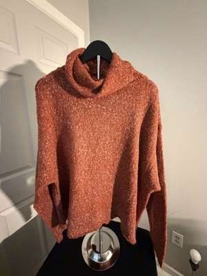 Women s Medium Coral/Rust Kori America Pullover Sweater