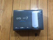Netgear Orbi RBE970 Satellite WiFi 7 AddOn Mesh Network 10G Internet 970 White