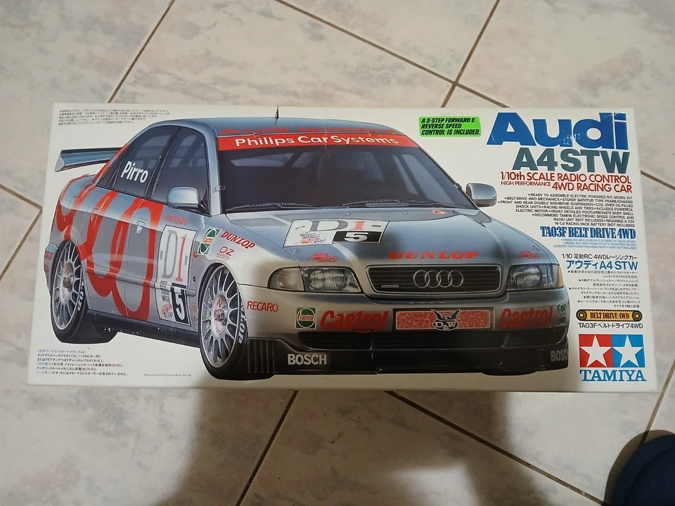 Tamiya 1/10 Audi A4 STW kit 58182 4WD TA03F belt drive rare old vintage new - Image 3 of 4