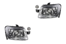 Scheinwerfer Set Halogen Haupt passend für Fiat Panda 169 09/03-07/09 H4 +Nebel