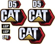 Fits Caterpillar D5 DOZER Decal Kit - 3M VINYL / FREE SHIPPING