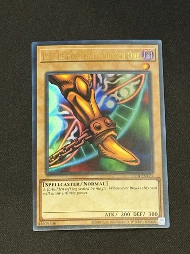 Yu-Gi-Oh! Left Leg of the Forbidden One LOB-EN121 Ultra Rare Near Mint 25th