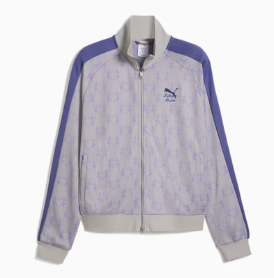 PUMA ジャージ グレー パープル Puma x KIDSUPER T7 Track Jacket Gray Echo Purple Mens Sz L 632373