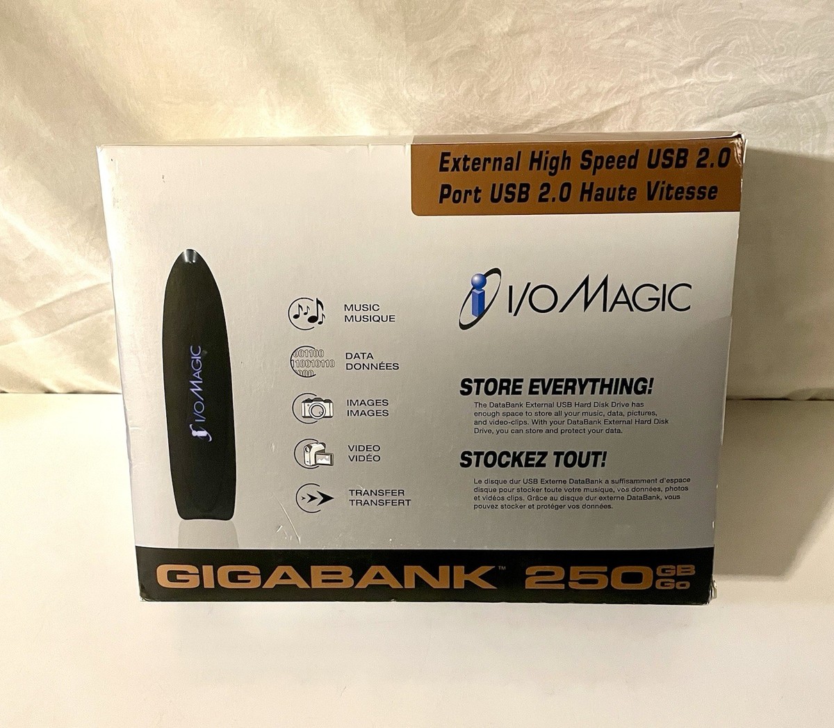 I/O Magic GIGABANK 250GB External Hard Drive - New Sealed | eBay