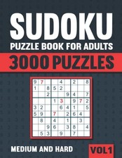 Sudoku Puzzle Book for Adults: 3000..., books, visupuzz