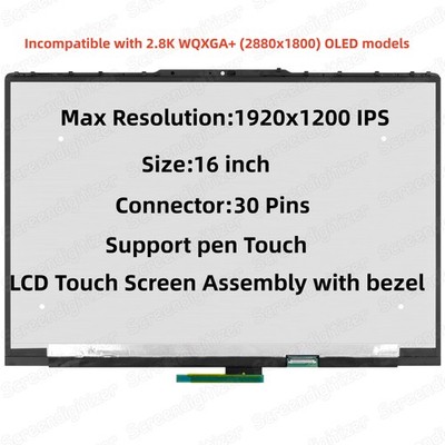 For Lenovo Yoga 7 2-in-1 16ILL10 83JT0001US LCD Touch Screen 1920x1200 IPS 16''