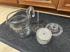 Pyrex 7759-B Vintage Glass 9-Cup Percolator Coffee Pot Complete (lid chipped)