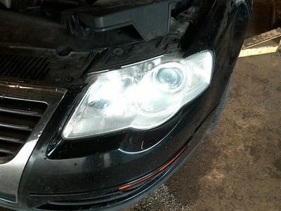 Front Driver Left Headlight Halogen Fits 06-10 PASSAT *HAS BROKEN GLASS INSIDE*