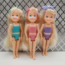 Vtg 1991 Tyco Quints cousins triplet babysitter dolls teenage fun set blonde lot