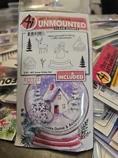 Ai-Art Impressions Stamp & Die Set 5791-Watercolor Snow Globe